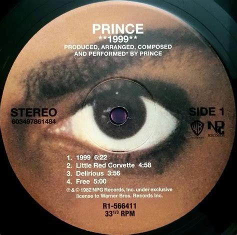 Prince 1999 Limited Edition Record Store Day 180 Gram Vinyl