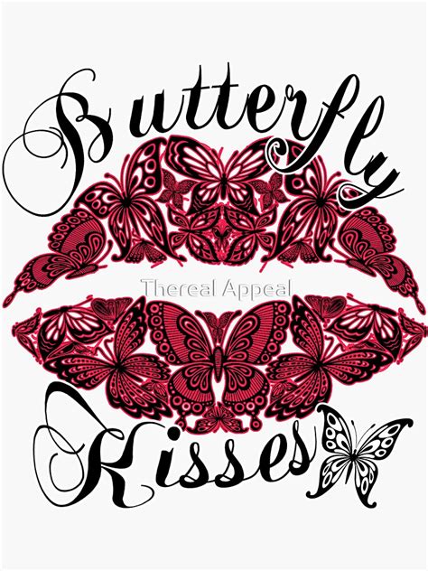 Butterfly Kisses Sticker By Adulttitles Redbubble