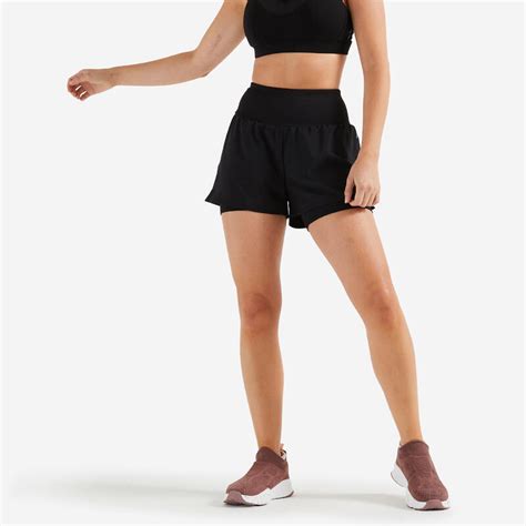 User Reviews Womens 2 In 1 Fitness Shorts Decathlon