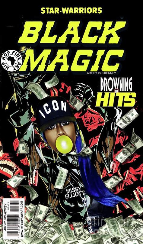 Black Magic Series Missy Elliott Digital Art By Isis Kenney