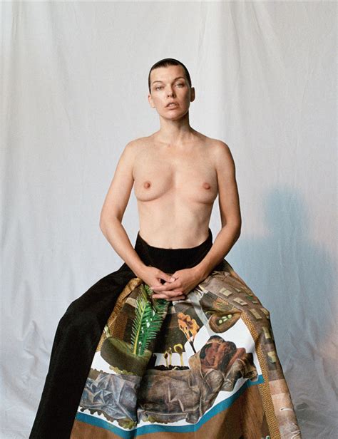 Milla Jovovich Topless For Pop Magazine 4 New Pics