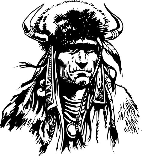 Native American Warrior Drawing At Getdrawings Free Download