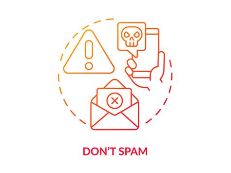 Do Not Spam Red Gradient Concept Icon By Bsd Studio ~ Epicpxls