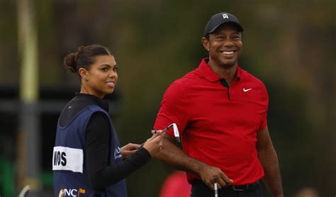 Tiger Woods Lookalike Daughter Sam Serves As His Caddy For The First Time