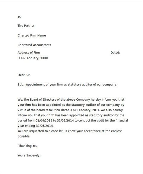 An appointment letter is a document that confirms that an organization has offered a job to the employee in exchange for a salary. Company Appointment Letter Template - 13+ Free Word, PDF ...