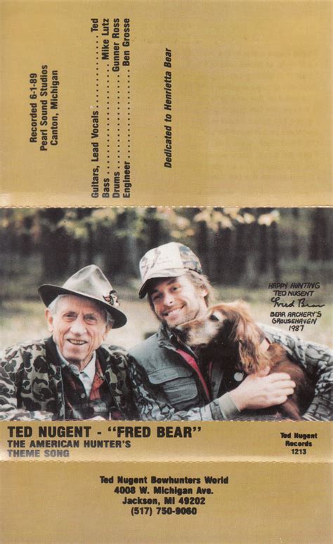 Ted Nugent Fred Bear The American Hunters Theme Song 1989