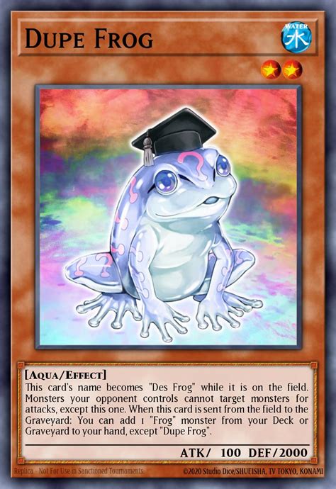 Dupe Frog Card Information Yu Gi Oh Database