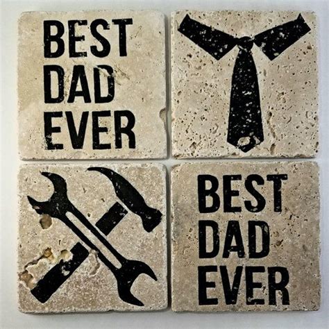 Dad Coasters Set Of 4 Etsy Coaster Set Coasters Rustic T