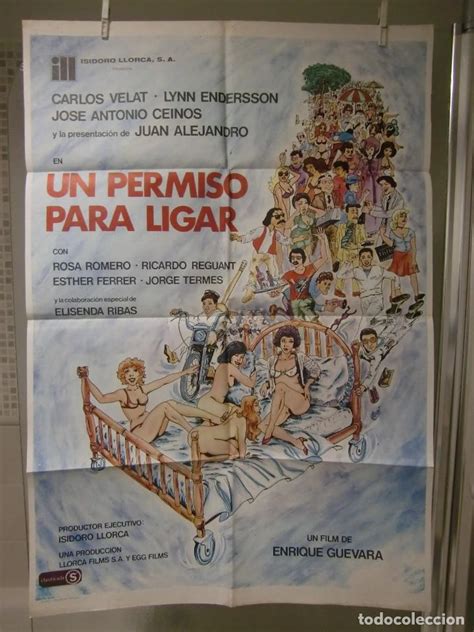 Cartel Cine Orig Un Permiso Para Ligar Vendido En Venta