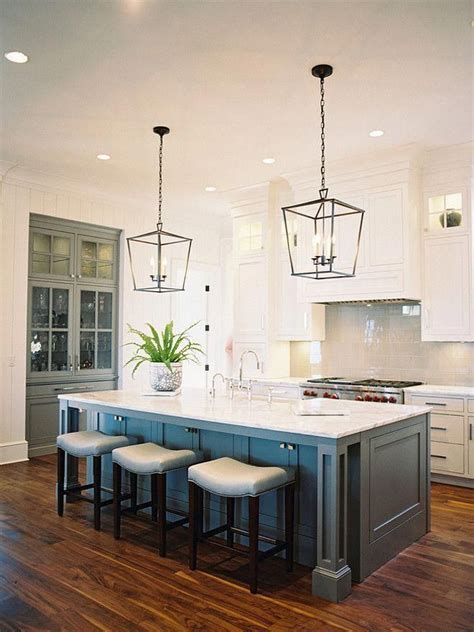 Kitchen island lighting in 4 steps. Find more ideas: Kitchen Galley Ceiling Lighting Rustic ...