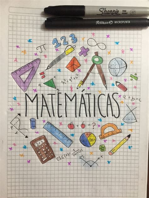 Portada De Matemáticas Portadas De Matematicas Carátulas Para