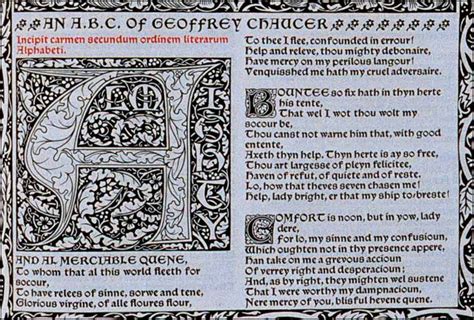 Geoffrey Chaucers The Canterbury Tales Published In 1896 By The