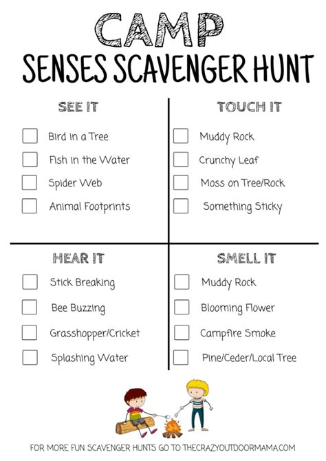 7 Unique Free Camping Scavenger Hunts For The Best Summer Camp Yet