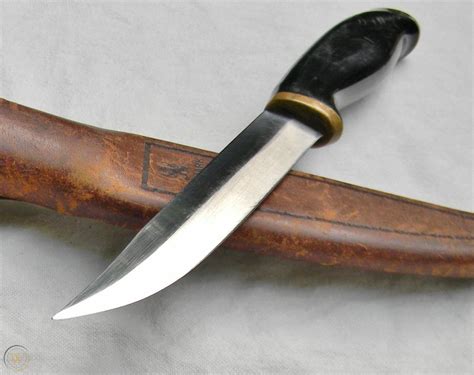 Fiskars Normark Finland 1967 Puukko Style Hunting Knife Orig Leather Sheath 1821671746