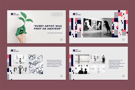 Art Gallery Powerpoint Presentation Template By Amber Graphics