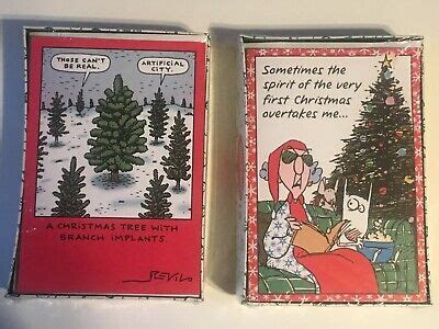 One 1 Box 18 Funny Hallmark Shoebox Christmas Cards Envs New Factory