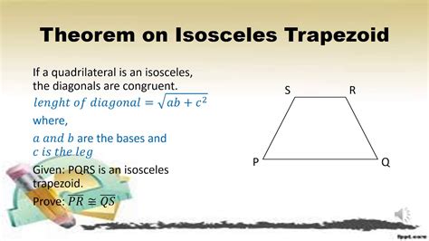 Proves Theorems On Trapezoids And Kites Youtube