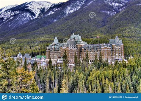 View Of Luxurious Banff Fairmont Springs Hotel An Historic Landmark In