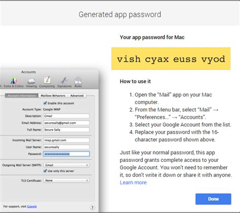 No app password grants account management access. Apple Mail app can not connect to Gmail - Hawkdive