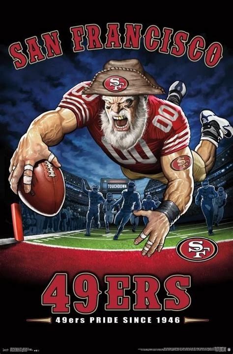 san francisco 49ers 49ers pride since 1946 nfl theme art poster liquid blue trends … nfl