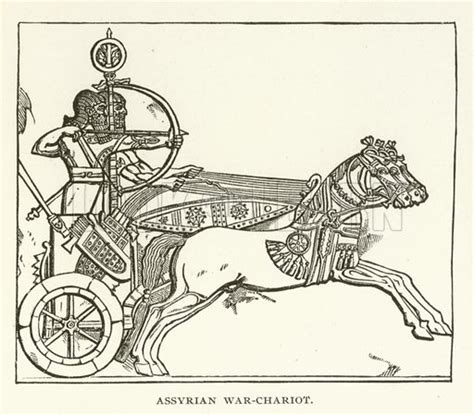 Assyrian War Chariot Stock Image Look And Learn