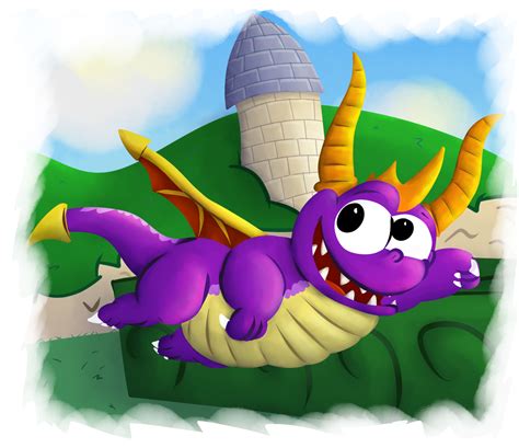 Spyro The Dragon Cartoon Clipart Large Size Png Image Pikpng