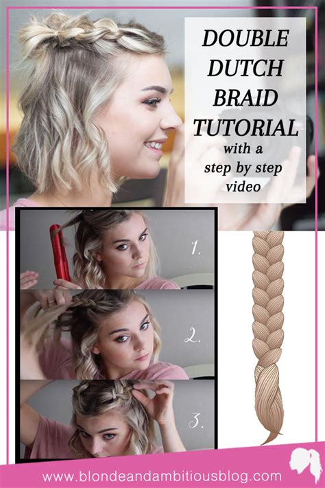 double dutch half up braid tutorial blonde and ambitious blog