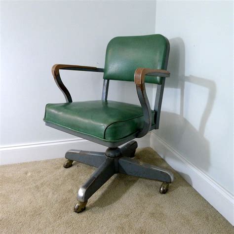 In some cases, multiple materials are used to construct a chair; TANKER SWIVEL OFFICE CHAIR | Vintage office chair, Chair ...