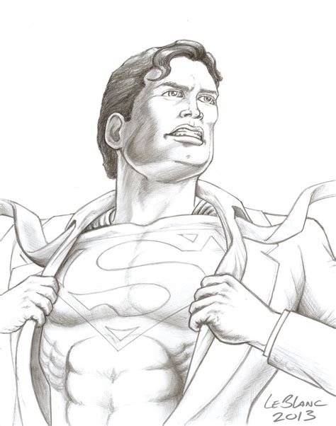 Superman Sketch From Justice League Artwork By Soma Productions On