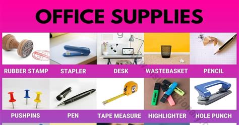 Office Supplies Glossary Of 65 Useful Office Furniture That Every
