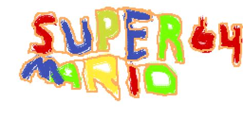 Super Mario 64 Logo Transparent Background Png Mart