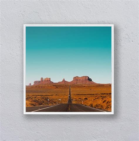 Everything you need for one of a kind home decor. Road Trip Print in White Frame | Desert art, House gifts, Framed art
