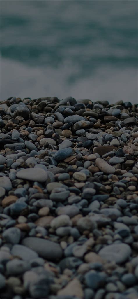 Beach Stones Sea Iphone X Wallpapers Free Download