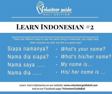 Going To Bali Indonesia Learn Basic Indonesian Language Skills With