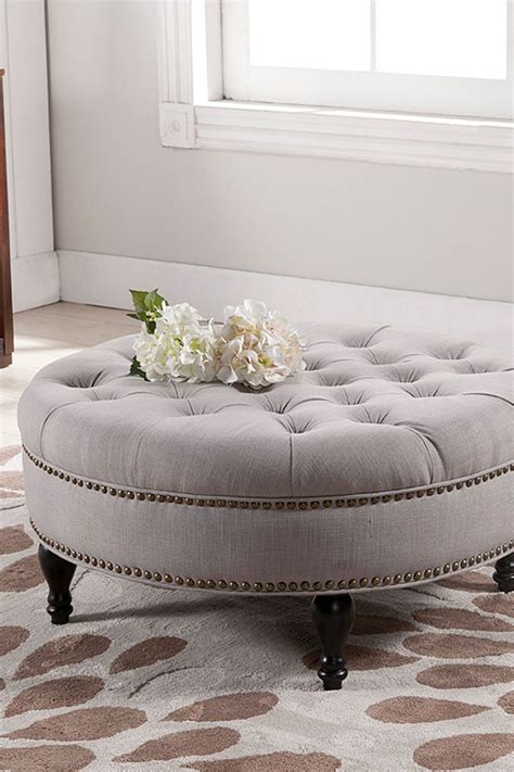 Upholstered ottoman coffee table provides both aesthetic and functional features to all living rooms or family rooms. 14 Round Upholstered Ottoman Coffee Table Inspiration