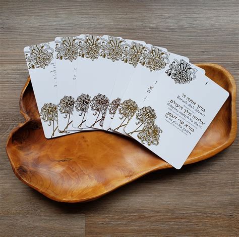 This Beautiful Set Of Sheva Brachot Cards Is A Perfect Engagement T