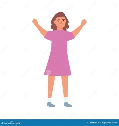Girl Wearing A Dress Stock Vector Illustration Of Vector 273198439