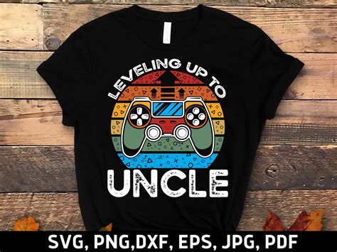 Leveling Up To Uncle Svg Png Promoted To Uncle Gamer Svg Etsy