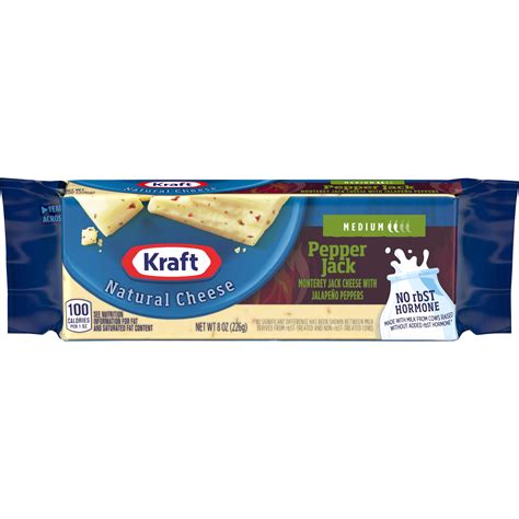 Kraft Natural Cheese Pepper Jack Cheese 8 Oz Shipt