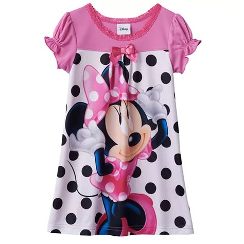 Disney Minnie Mouse Polka Dot Nightgown Toddler Girl