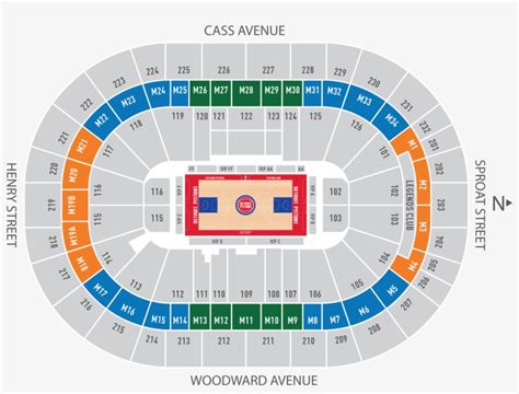 Little Caesars Arena Detroit Interactive Seating Chart Circle Free