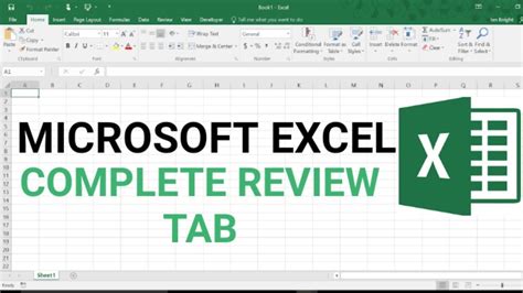 How To Use Review Tab In Ms Excel Microsoft Excel Review Tab