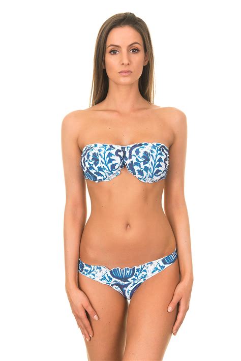 Two Piece Swimwear Bandeau Bikini Ruffle Bandeau Bikini Marrakesh
