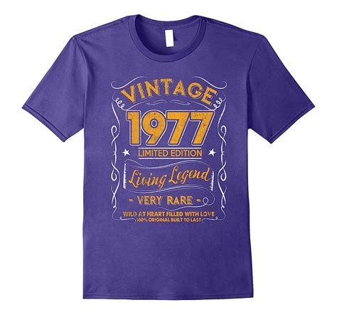 Vintage Born In 1977 40th Birthday T Shirt 40 Years Old Art Artvinatee