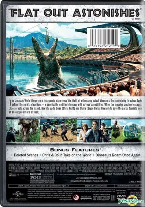 Yesasia Jurassic World 2015 Dvd Us Version Dvd Bryce Dallas Howard Chris Pratt