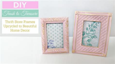 Momma made another trip to the thrift store this past week. DIY Upcycled Thrift Store Frames to Beautiful Pink and ...