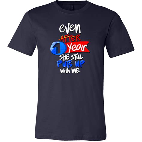 One Year Anniversary Funny Relationship Couples T-shirt | Anniversary funny, Couple t-shirt ...
