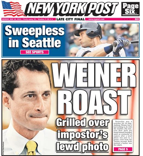 Our 22 Best Anthony Weiner Covers And Headlines