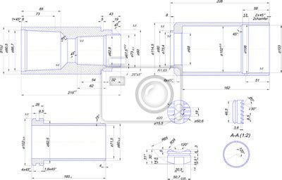 Rysunek Obraz Rysunek Techniczny Lustrzane Odbicie