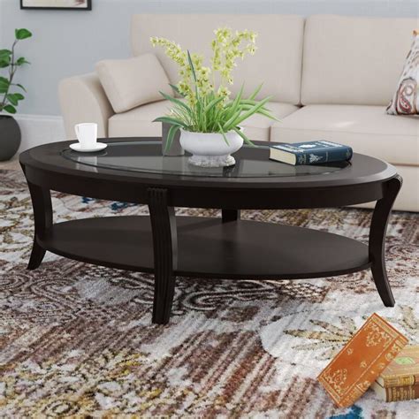 Cm4131s granvia dark cherry wood finish sofa table with beveled table top glass. Red Barrel Studio® Bettrys Coffee Table & Reviews | Wayfair